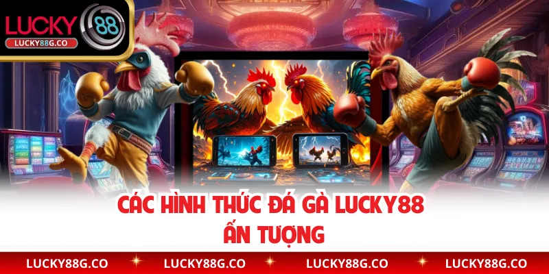 Các hình thức đá gà Lucky88 ấn tượng