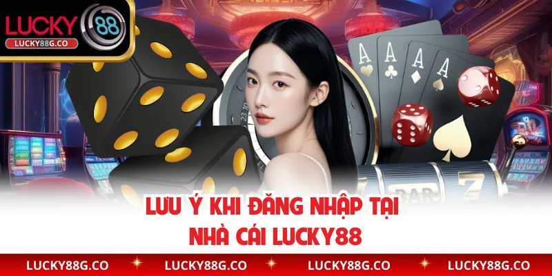 Lưu ý khi đăng nhập tại nhà cái Lucky88