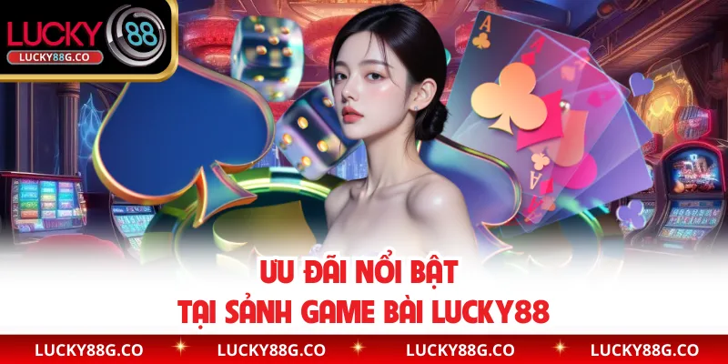 Ưu đãi nổi bật tại sảnh game bài Lucky88